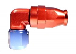 Fitinka koleno 90° D-08 (AN8) 3/4"x16-UNF - teflonová PTFE hadice (zesílená s ostrým úhlem)
