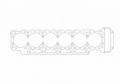 Těsnění pod hlavu Athena pro BMW E24 635csi / E32 735i / E34 535i M30 B35 (78-80) - vrtání 93,1mm / tloušťka 2mm (měděné)