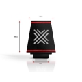 Univerzální sportovní filtr Pipercross výška 200mm x šířka 100mm - průměr 70mm (sportovní pěna)