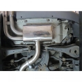 Turboback výfuk Cobra Sport Audi A3 8P 2.0 TFSI 2WD 3/5dv. (04-12) - verze bez rezonátoru a s náhradou katalyzátoru
