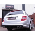 Zadní tlumič výfuku Cobra Sport Mercedes W204 C200/C220/C250 Diesel (07-13) - koncovky Quad