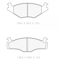 Brzdové destičky CL Brakes RC8-R - 4021RC8R