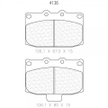 Brzdové destičky CL Brakes RC5+ - 4136RC5