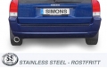 Catback výfuk Simons Volvo V70N Turbo 4WD 2.5T T5/2.4D D5 (06/04-) - homologace