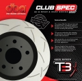Brzdové kotouče DBA na Acura CX Type-R - 5 matek (97-01) - přední DBA4478S