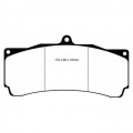 Zadní brzdové destičky EBC Yellowstuff do D2 Racing BBK 380mm - road/rally/race