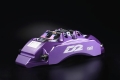Přední brzdový kit D2 Racing pro Peugeot 107 (05-14), 6-pístkové brzdiče, plovoucí kotouče 330x32mm