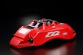 Přední brzdový kit D2 Racing pro Cadillac CTS (08-13), 6-pístkové brzdiče, pevné kotouče 356x32mm
