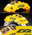 Přední brzdový kit D2 Racing pro Dodge Caliber SRT4 (08-09), 8-pístkové brzdiče, plovoucí kotouče 400x36mm