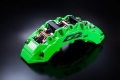 Přední brzdový kit D2 Racing pro VW Bora 2.3i V5 (99-05), 12-pístkové brzdiče, plovoucí kotouče 444x36mm