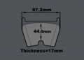 Přední brzdový kit D2 Racing pro VW Bora 2.3i V5 (99-05), 12-pístkové brzdiče, plovoucí kotouče 444x36mm