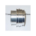 Hliníkový bajonet na hadice Forge Motorsport VAG TFSI / TSI / TDI - 50,5mm bajonet > 51mm hadice