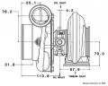 Turbodmychadlo Garrett GTX3582R Gen II Super Core Reverse Rotation - 844626-5004S