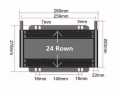 Chladič převodovky / servo řízení Jap Parts 24 šachet univerzální