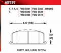Brzdové destičky přední Hawk Toyota MR2 1.6 AW11 Mk1 (84-90)
