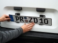 Neviditelný držák registrační značky / RZ / SPZ Simle-Fix - sada