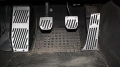 Pedály ProRacing pro BMW 3-Series E30 / E36 / E46 / E90 / E91 / E92 / E93 bez loga - manuální převodovka - stříbrné