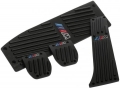 Pedály ProRacing pro BMW 5-Series E34 / E39 / E60 / E61 s logem M technik - manuální převodovka - černé