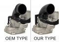 Zvětšený vstup do turbodmychadla (Turbo Inlet muffler Elbow) se sací hadicí a muffler delete - VW, Audi, Seat, Škoda 1.8/2.0 TSi/TFSi motory EA888 Gen 3 (MQB)