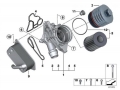 Hliníkový kryt olejového filtru ProRacing pro BMW motory B46 / B48 / N47 / N57