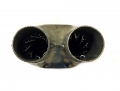 Náhrada katalyzátoru (rezonátor) ProRacing 2x 55mm (duální) - ocel