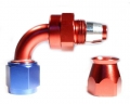 Fitinka koleno 90° D-08 (AN8) 3/4"x16-UNF - teflonová PTFE hadice