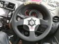Volant Momo Competition Evo 320mm - černý/stříbrný - kůže