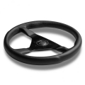 Volant Momo Montecarlo 350mm - černý/černý - kůže
