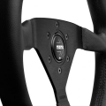 Volant Momo Montecarlo 350mm - černý/černý - kůže