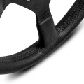 Volant Momo Montecarlo 350mm - černý/černý - kůže