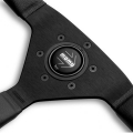 Volant Momo Montecarlo 350mm - černý/černý - kůže