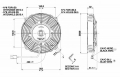 Vysoce výkonný ventilátor Spal - tlačný, průměr 190mm