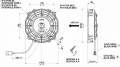 Vysoce výkonný ventilátor Spal - tlačný, průměr 167mm, 24V