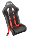 Bezpečnostní pás Sandtler Sponsor 3-bodový červený - očko (E homologace)