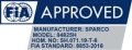 Bezpečnostní pás Sparco Prime H-9 EVO 04825H 6-bodový černý - popruh (FIA homologace)