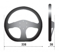 Volant Sparco R353 330mm - černý/černý - semiš