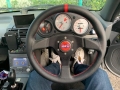 Volant Sparco R383 Champion 330mm - černý/červený - kůže