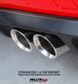 Catback výfuk Milltek Citroen DS3 1.6 THP 16V DSport (10-) - verze bez rezonátoru - koncovky titanové