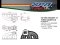 Výfukové svody SPA Turbo VW Golf 3 / Vento / Corrado / Passat VR6 2.8/2.9 - T4 + WG S / 38mm