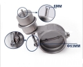 Přetlaková mechanická výfuková klapka 63mm - zavřená - pozitivní tlak (boost) - turbo motor