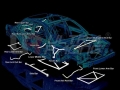 Rozpěrná tyč Ultra Racing Audi A3 8P/8PA 2.0 TFSi (03-) - zadní spodní výztuhy