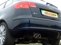Catback výfuk Milltek Audi A3 8P 2.0 TFSi 2WD 3-dv. (03-12) - verze s rezonátorem (homologace)