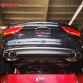Catback výfuk Milltek Audi S7 Sportback 4.0 TFSI Quattro S tronic (12-) - verze bez rezonátoru s klapkami - koncovky leštěné