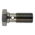 Průtokový šroub na banjo D-04 (AN4) 7/16"x20-UNF - délka 32mm - nerezový