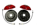 Přední 4-pístové brzdové třmeny Brembo BMW E30 / E36 / E46 / E81 / E82 / E87 / E88 / E90 / E91 / E92 / E93 / F20 / F21 / F30 / F31 pro kotouče 374x36mm (červené 34106891343 / 34106891344)