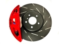 Přední 4-pístové brzdové třmeny Brembo BMW E30 / E36 / E46 / E81 / E82 / E87 / E88 / E90 / E91 / E92 / E93 / F20 / F21 / F30 / F31 pro kotouče 374x36mm (červené 34106891343 / 34106891344)