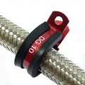 Svorka P Clip / držák hadice - 9,5mm - červená