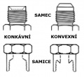 Redukční fitinka D-10 (AN10) 7/8"x14-UNF - 3/8"-BSP