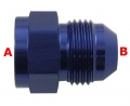 Redukční rozšiřující fitinka D-06 (AN6) 9/16"x18-UNF samice - D-08 (AN8) 3/4"x16-UNF samec