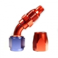 Fitinka koleno 45° D-04 (AN4) 7/16"x20-UNF- cutter-system - šroubovací